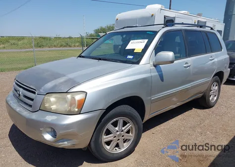 2005 Toyota Highlander V6 из США, поврежденный, VIN JTEGP21A450063635